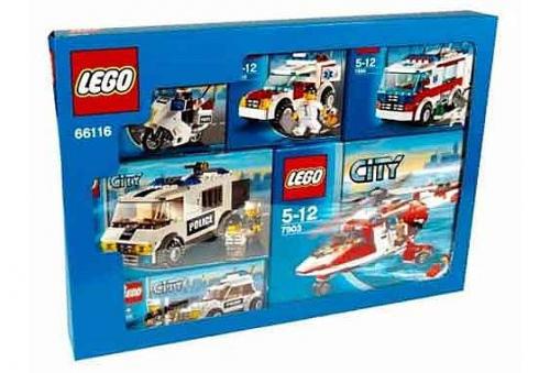 LEGO Town City Emergency Services Vehicles (7235, 7236, 7245, 7890, 7902, 7903) (66116-1)