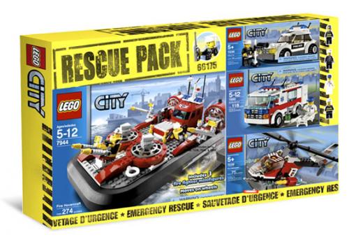 LEGO Town City Rescue Pack (7236, 7238, 7890, 7944) (66175-1)