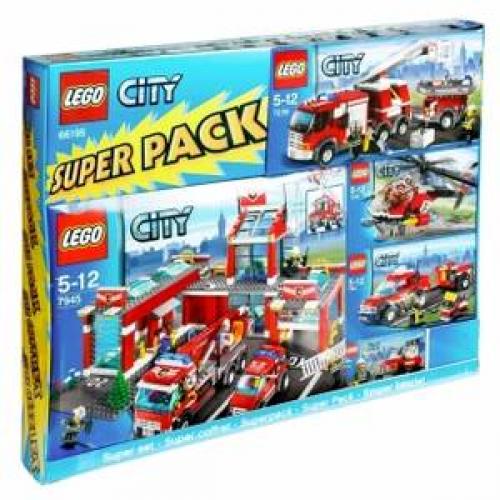 LEGO Town City Bundle Pack, Super Pack (Copack of Sets 7238, 7239, 7241, 7942, and 7945) (66195-1)