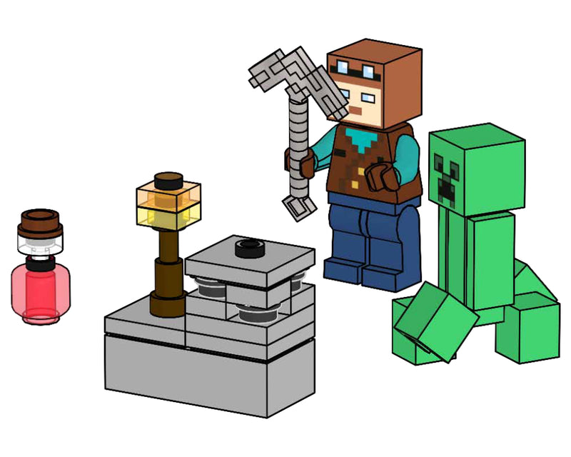 LEGO Minecraft Miner and Creeper foil pack (662204-1)