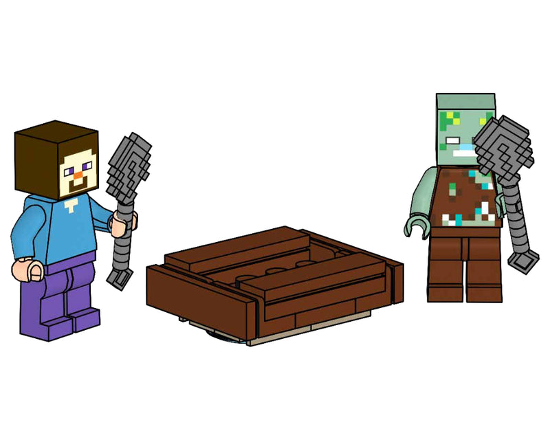 LEGO Minecraft Steve with Drowned foil pack (662205-1)