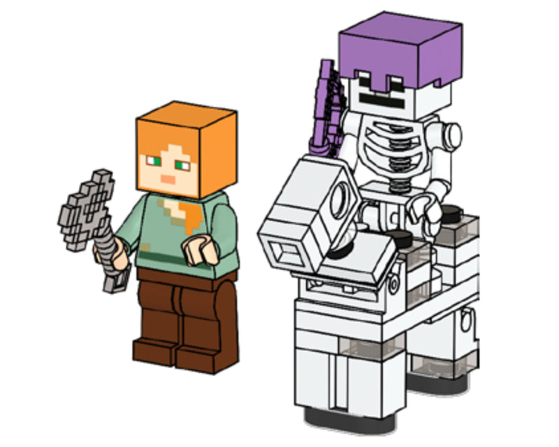 LEGO Minecraft Alex with Skeleton Horseman foil pack (662206-1)