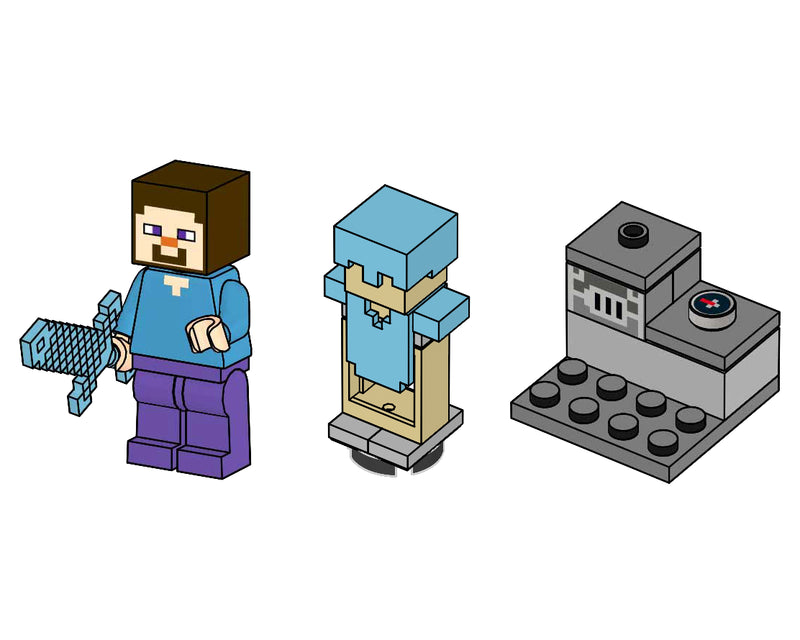 LEGO Minecraft Steve with Diamond Armor paper bag (662317-1)