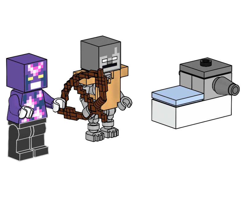 LEGO Minecraft Stray, Crystal Knight and Shooter paper bag (662401-1)