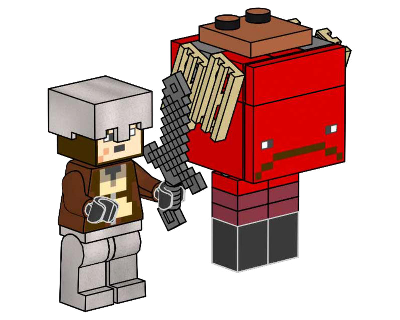 LEGO Minecraft Nether Hero and Strider paper bag (662402-1)