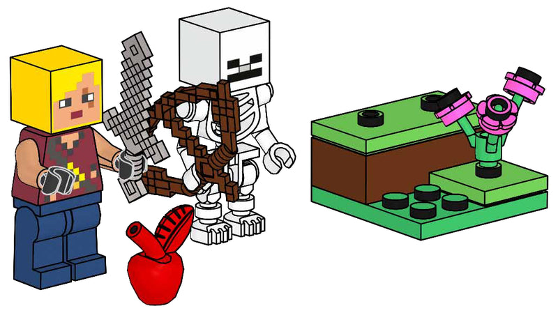 LEGO Minecraft Hero with Skeleton paper bag (662409-1)