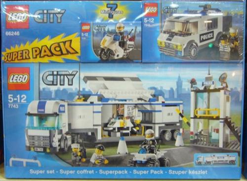 LEGO Town City Bundle Pack, Super Pack (Copack of Sets 7235-2, 7245-2, and 7743) (66246-1)