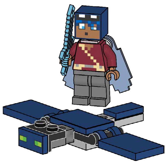 LEGO Minecraft Hero with Elytra and Phantom paper bag (662501-1)
