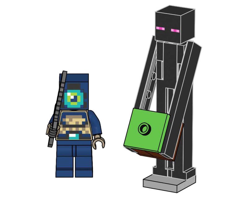 LEGO Minecraft Ender Knight and Enderman paper bag (662507-1)