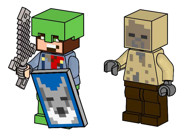 LEGO Minecraft Guard with Husk paper bag (662511-1)