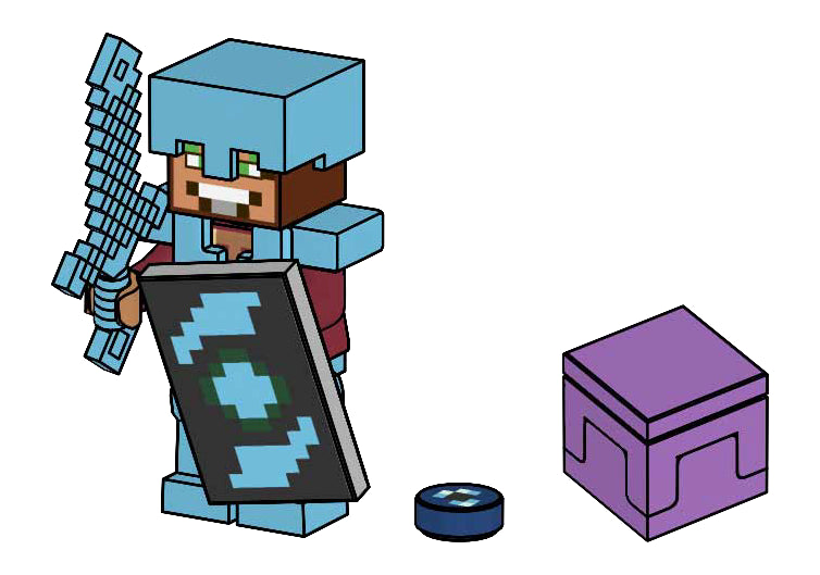 LEGO Minecraft End Knight with Shulker paper bag (662512-1)