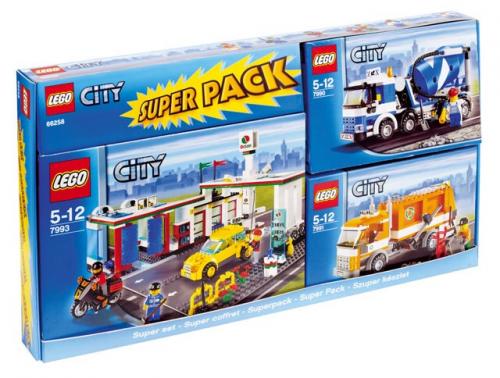 LEGO Town City Bundle Pack, Super Pack (Copack of Sets 7990, 7991, and 7993) (66258-1)