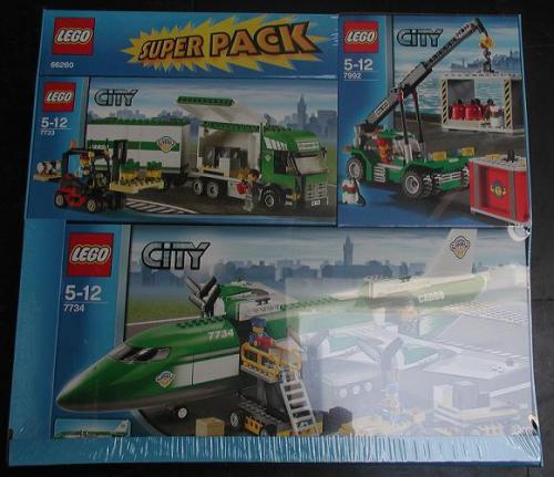 LEGO Town City Bundle Pack, Super Pack (Copack of Sets 7733, 7734, and 7992) (66260-1)