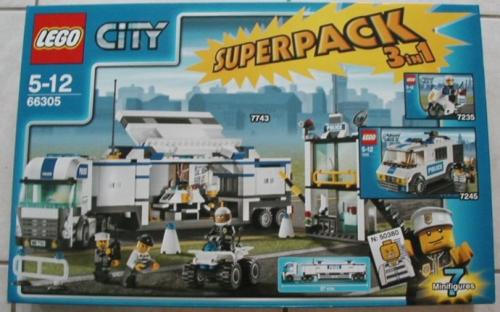 LEGO Town City Bundle Pack, Super Pack 3 in 1 (Sets 7235-2, 7245-2, and 7743) (66305-1)
