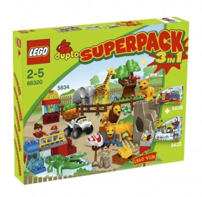 LEGO DUPLO DUPLO Bundle Pack, Super Pack 3 in 1 (Sets 5606, 5633, and 5634) (66320-1)