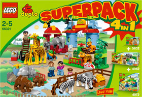 LEGO DUPLO DUPLO Bundle Pack, Super Pack 4 in 1 (Sets 4962, 4972, 5632, and 5635) (66321-1)