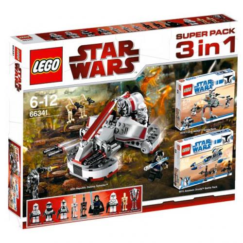 LEGO Star Wars Star Wars Bundle Pack, Super Pack 3 in 1 (Sets 8014, 8015, and 8091) (66341-1)