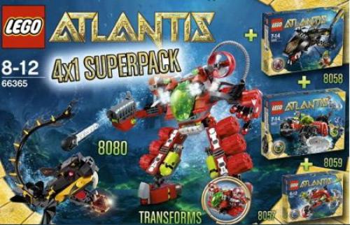 LEGO Atlantis Atlantis Bundle Pack, 4x1 Super Pack (Sets 8057, 8058, 8059, and 8080) (66365-1)