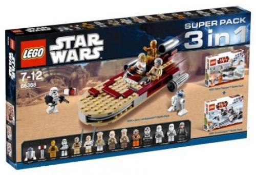 LEGO Star Wars Star Wars Bundle Pack, Super Pack 3 in 1 (Sets 8083, 8084, and 8092) (66368-1)