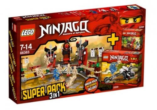 LEGO NINJAGO NINJAGO Bundle Pack, Super Pack 3 in 1 (Sets 2258, 2259, and 2519) (66383-1)