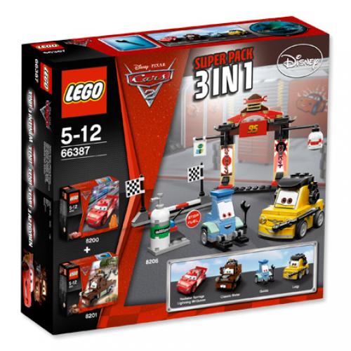 LEGO Cars Cars 2 Bundle Pack, Super Pack 3 in 1 (Sets 8200, 8201, and 8206) (66387-1)