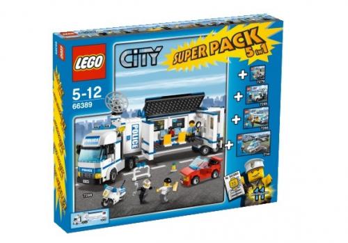 LEGO Town City Bundle Pack, Super Pack 5 in 1 (Sets 7279, 7285, 7286, 7288, and 7741) (66389-1)