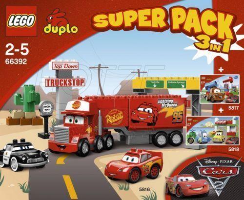 LEGO DUPLO DUPLO Bundle Pack, Cars 2, Super Pack 3 in 1 (Sets 5816, 5817, and 5818) (66392-1)