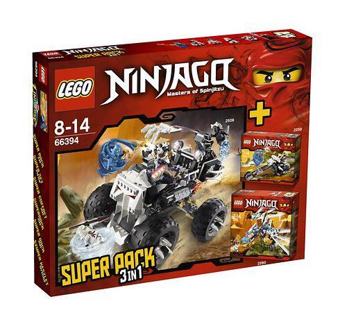 LEGO NINJAGO NINJAGO Bundle Pack, Super Pack 3 in 1 (Sets 2259, 2260, and 2506) (66394-1)
