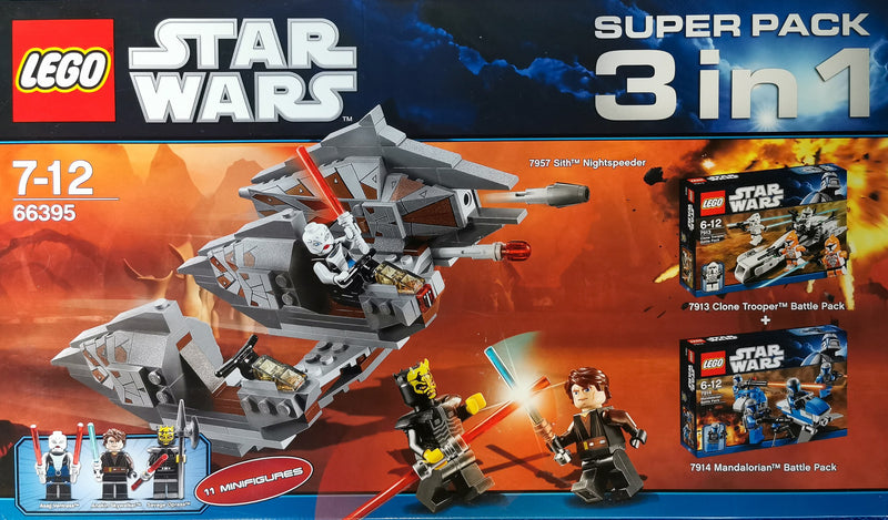 LEGO Star Wars Star Wars Bundle Pack, Super Pack 3 in 1 (Sets 7913, 7914, and 7957) (66395-1)