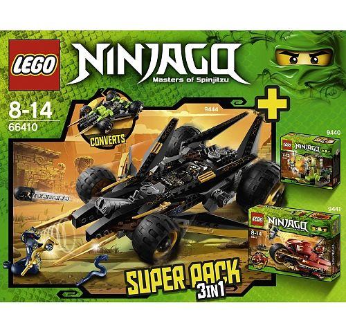 LEGO NINJAGO NINJAGO Bundle Pack, Super Pack 3 in 1 (Sets 9440, 9441, and 9444) (66410-1)