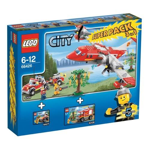 LEGO Town City Bundle Pack, Super Pack 3 in 1 (Sets 4208, 4209, and 4427) (66426-1)