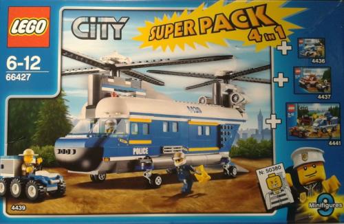 LEGO Town City Bundle Pack, Super Pack 4 in 1 (Sets 4436, 4437, 4439, and 4441) (66427-1)