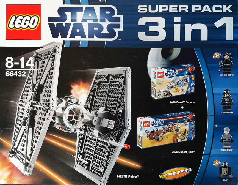 LEGO Star Wars Star Wars Bundle Pack, Super Pack 3 in 1 (Sets 9490, 9492, and 9496) (66432-1)