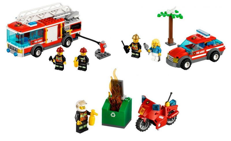 LEGO Town City Bundle Pack, Super Pack 3 in 1 (Sets 60000, 60001, and 60002) (66448-1)