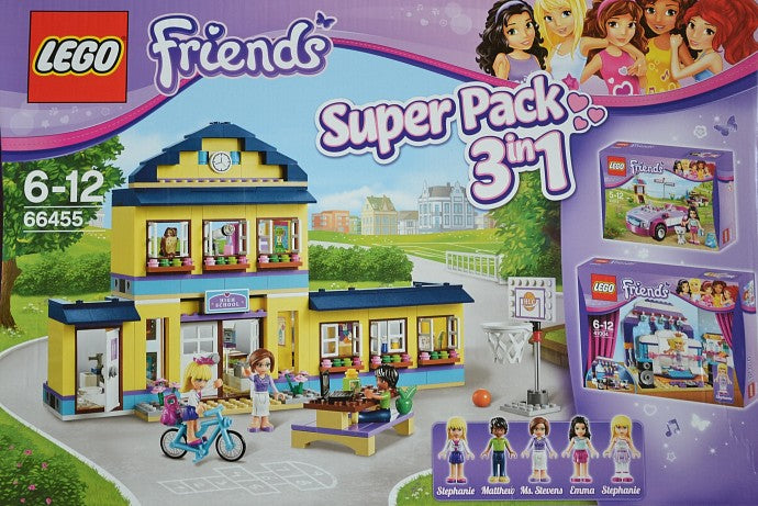 LEGO Friends Friends Bundle Pack, Super Pack 3 in 1 (Sets 41004, 41005, and 41013) (66455-1)