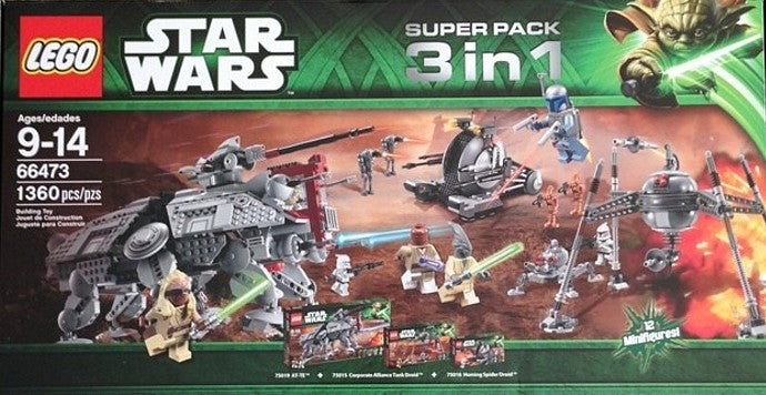 LEGO Star Wars Star Wars Bundle Pack, Super Pack 3 in 1 (Sets 75015, 75016, and 75019) (66473-1)