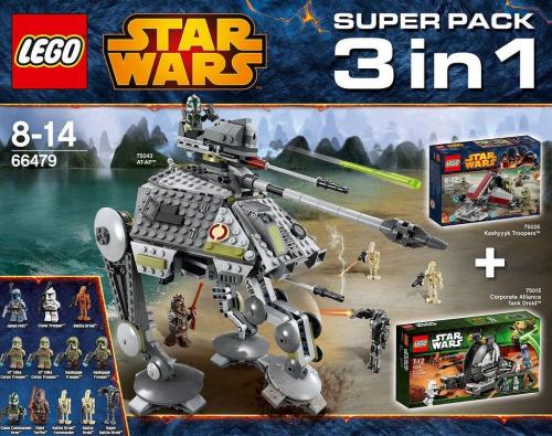 LEGO Star Wars Star Wars Bundle Pack, Super Pack 3 in 1 (Sets 75015, 75035, and 75043) (66479-1)