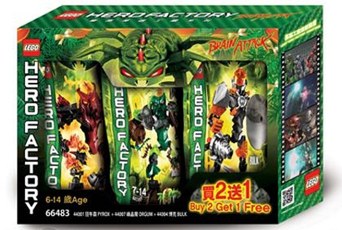 LEGO Hero Factory Hero Factory Bundle Pack (Sets 44001, 44004, and 44007) (66483-1)