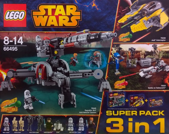LEGO Star Wars Star Wars Bundle Pack, Super Pack 3 in 1 (Sets 75037, 75038, and 75045) (66495-1)
