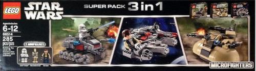 LEGO Star Wars Star Wars Bundle Pack, Super Pack 3 in 1 (Sets 75028, 75029, and 75030) (66514-1)