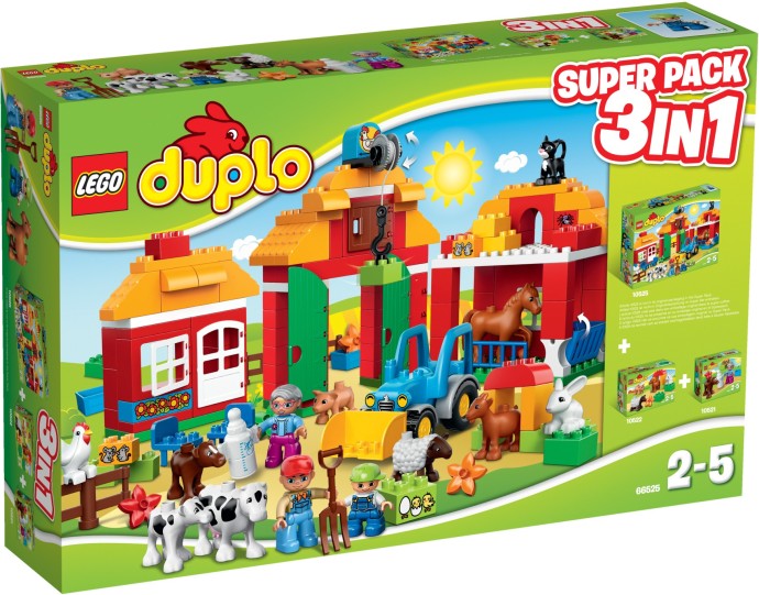 LEGO DUPLO DUPLO Bundle Pack, Super Pack 3 in 1 (Sets 10521, 10522, and 10525) (66525-1)