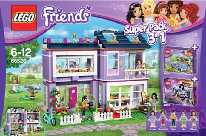 LEGO Friends Friends Bundle Pack, Super Pack 3 in 1 (Sets 41091, 41095, and 41103) (66526-1)