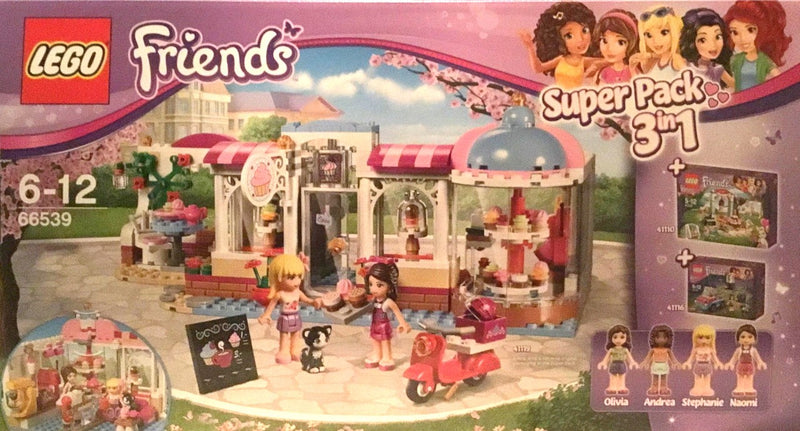 LEGO Friends Friends Bundle Pack, Super Pack 3 in 1 (Sets 41110, 41116, and 41119) (66539-1)