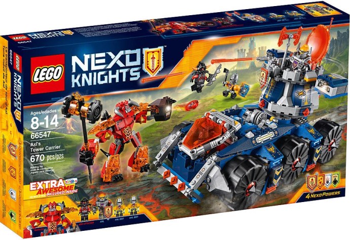 LEGO NEXO KNIGHTS Axl's Tower Carrier, Extra Awesome Edition (66547-1)