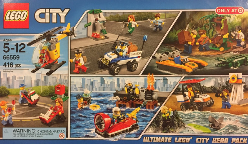 LEGO Town Ultimate LEGO City Hero Pack 5 in 1 (60100, 60106, 60136, 60157, 60163) (66559-1)