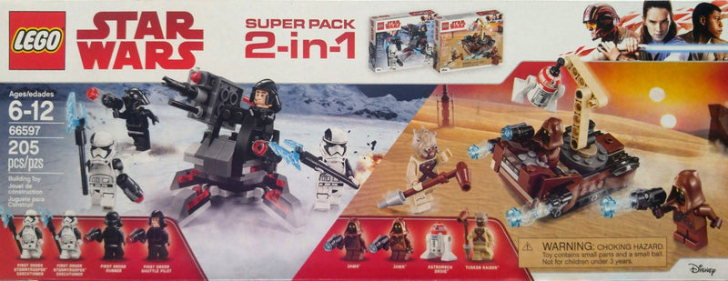 LEGO Star Wars Star Wars Bundle Pack, Super Pack 2-in-1 (Sets 75197 and 75198) (66597-1)