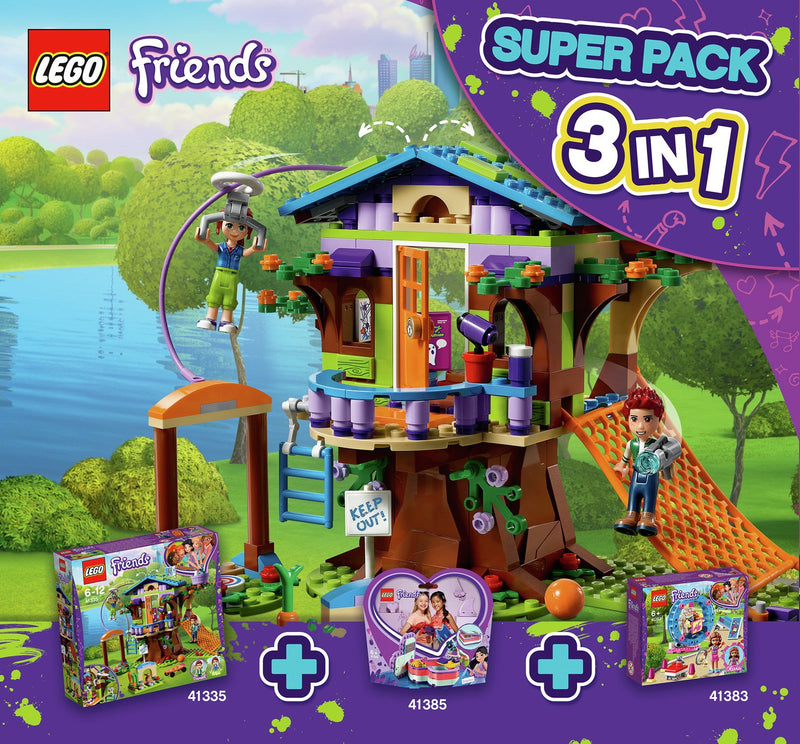 LEGO Friends Friends Bundle Pack, Super Pack 3 in 1 (Sets 41335, 41383, and 41385) (66620-1)