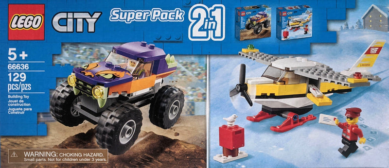 LEGO Town City Bundle Pack, Super Pack 2 in 1 (Sets 60250 and 60251) (66636-1)
