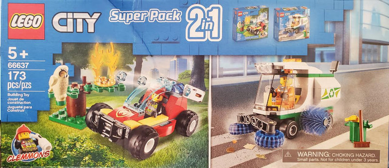 LEGO Town City Bundle Pack, Super Pack 2 in 1 (Sets 60247 and 60249) (66637-1)