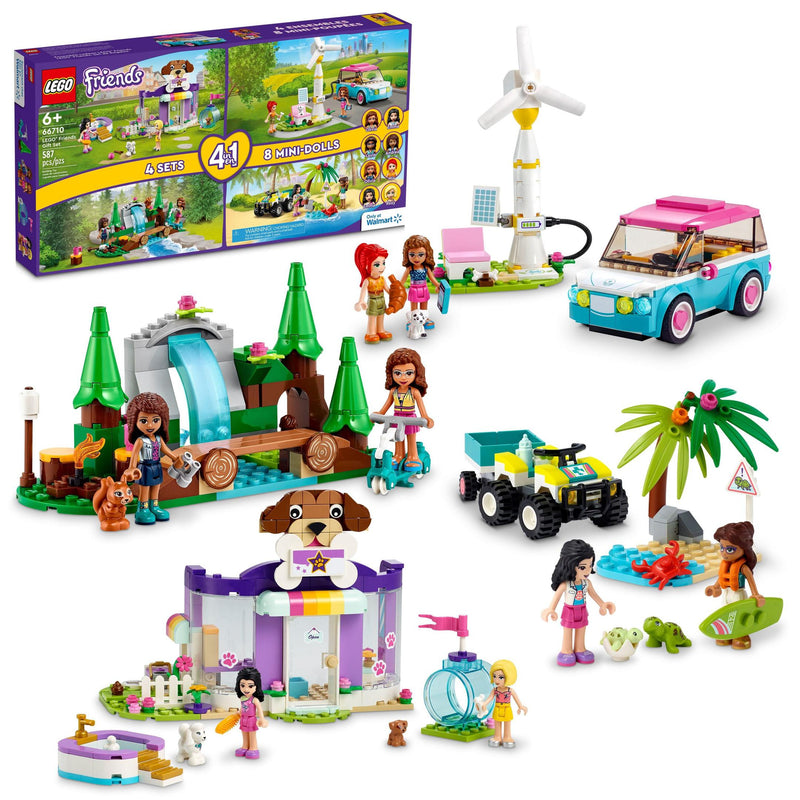 LEGO Friends Friends Bundle Pack, 4 in 1 (Sets 41443, 41677, 41691, and 41697) - LEGO Friends Gift Set (66710-1)